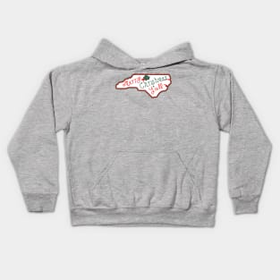 Merry Christmas North Carolina Kids Hoodie